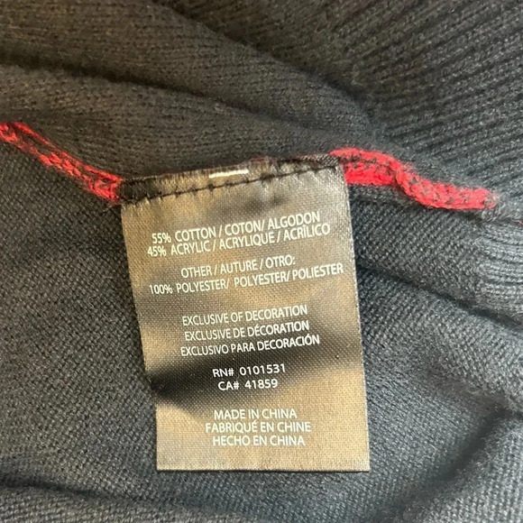 Mad Engine Christmas Knit Sweater Making Spirits Red Black Mens Size XXL - Picture 5 of 7